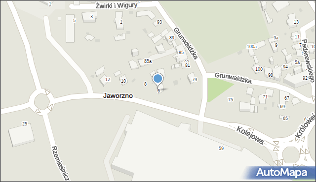 Jaworzno, Kolejowa, 6, mapa Jaworzno