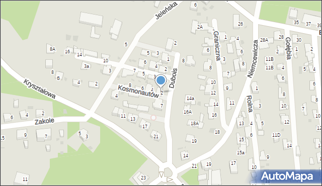 Jaworzno, Kosmonautów, 2, mapa Jaworzno