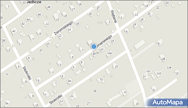 Jedlicze, Konarskiego Stanisława, 10, mapa Jedlicze