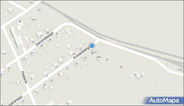Jedlicze, Konarskiego Stanisława, 28, mapa Jedlicze