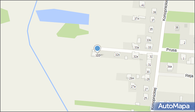 Jedlińsk, Konopnickiej Marii, 32D, mapa Jedlińsk
