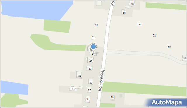 Jedlińsk, Konopnickiej Marii, 47, mapa Jedlińsk