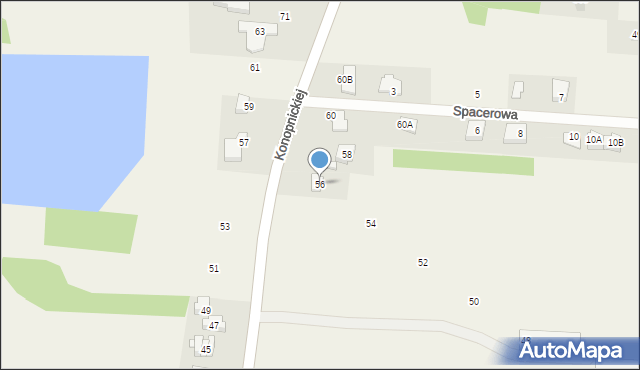 Jedlińsk, Konopnickiej Marii, 56, mapa Jedlińsk