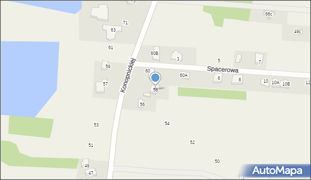 Jedlińsk, Konopnickiej Marii, 58, mapa Jedlińsk