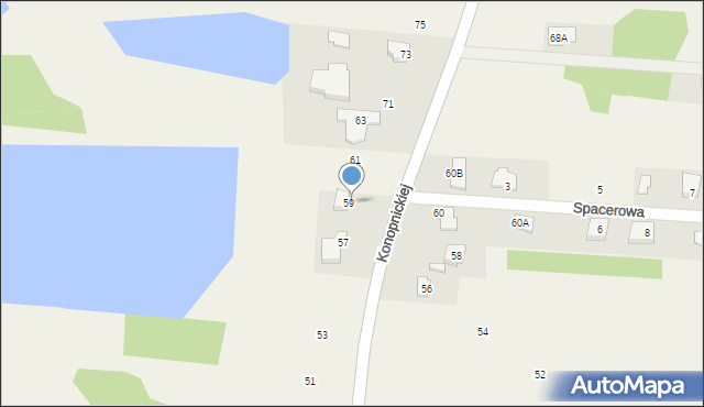 Jedlińsk, Konopnickiej Marii, 67, mapa Jedlińsk