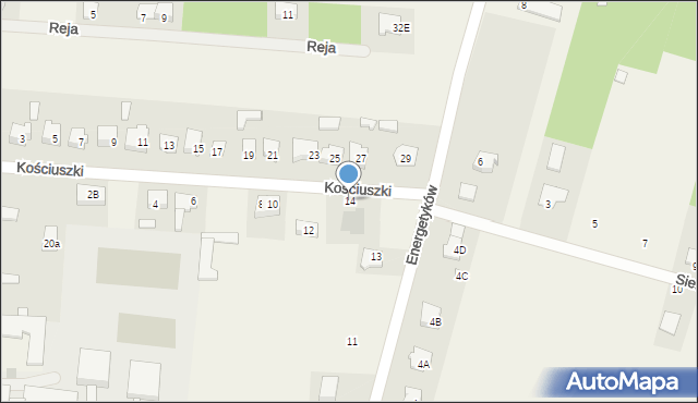 Jedlińsk, Kościuszki Tadeusza, gen., 14, mapa Jedlińsk