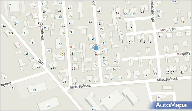 Jedwabne, Konopnickiej Marii, 20, mapa Jedwabne