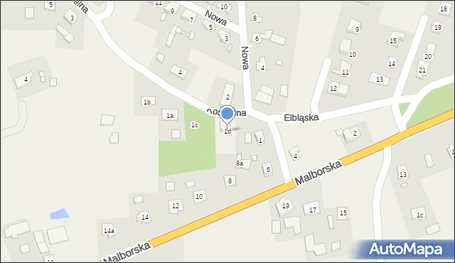 Jegłownik, Kościelna, 1d, mapa Jegłownik