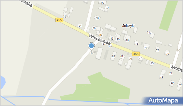 Jelcz-Laskowice, Kolonijna, 18, mapa Jelcz-Laskowice
