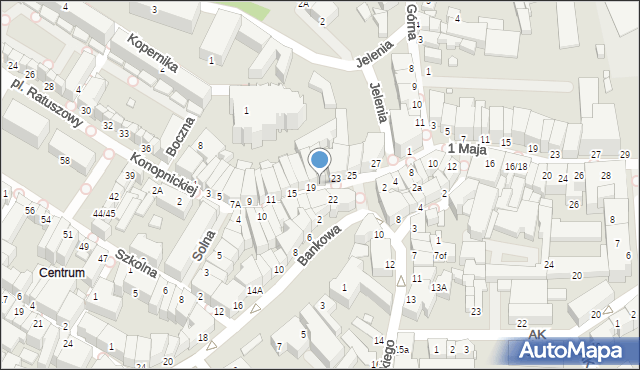 Jelenia Góra, Konopnickiej Marii, 21, mapa Jelenia Góra