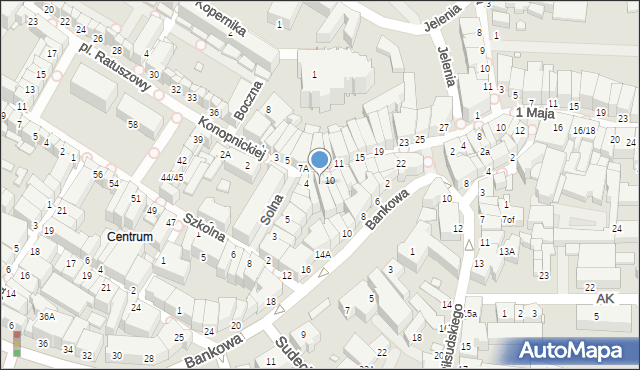 Jelenia Góra, Konopnickiej Marii, 8, mapa Jelenia Góra