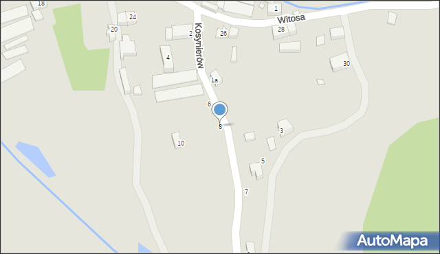 Jelenia Góra, Kosynierów, 8, mapa Jelenia Góra