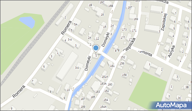 Jelenia Góra, Kolejowa, 1, mapa Jelenia Góra