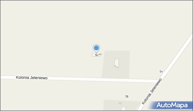 Jeleniewo, Kolonia Jeleniewo, 5d, mapa Jeleniewo
