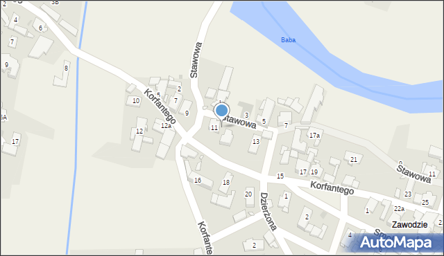 Jemielnica, Korfantego Wojciecha, 11a, mapa Jemielnica