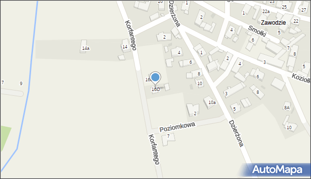 Jemielnica, Korfantego Wojciecha, 16D, mapa Jemielnica