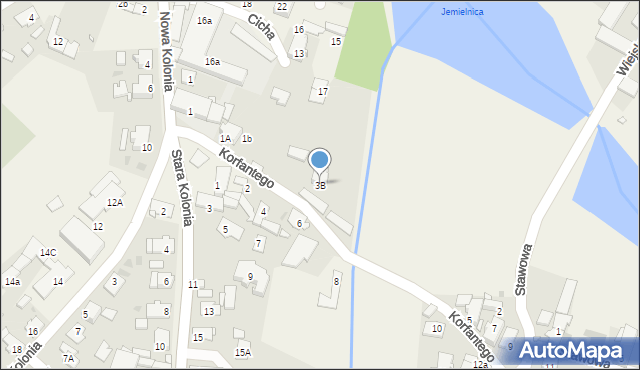 Jemielnica, Korfantego Wojciecha, 3B, mapa Jemielnica