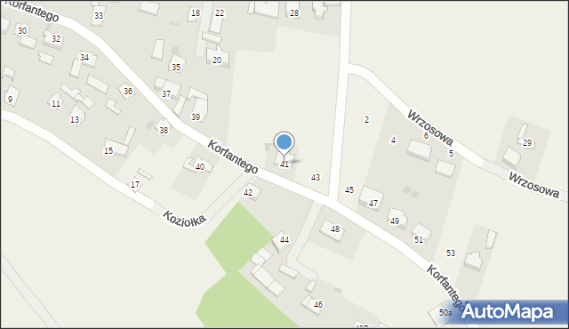 Jemielnica, Korfantego Wojciecha, 41, mapa Jemielnica