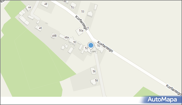 Jemielnica, Korfantego Wojciecha, 52a, mapa Jemielnica