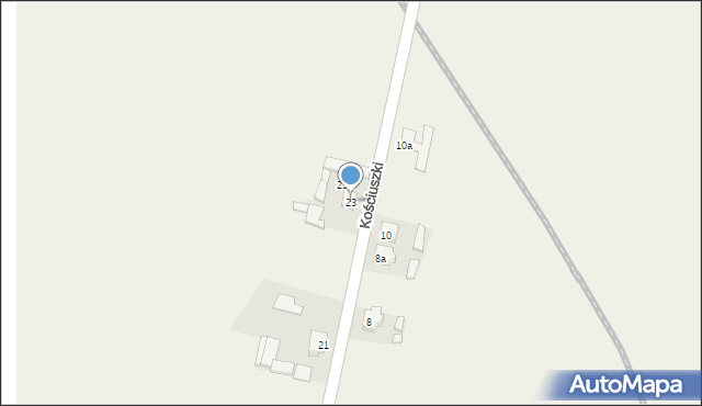 Jerka, Kościuszki Tadeusza, gen., 23, mapa Jerka