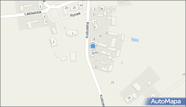 Jeruzal, Kościelna, 19, mapa Jeruzal