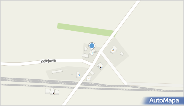 Jezierzyce, Kolejowa, 1, mapa Jezierzyce