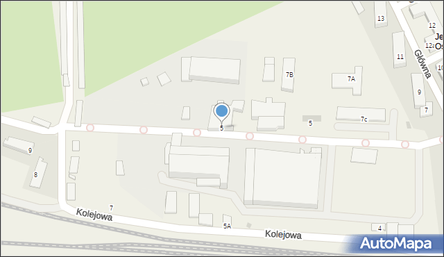 Jezierzyce, Kolejowa, 5, mapa Jezierzyce
