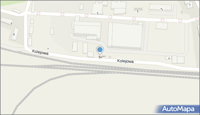 Jezierzyce, Kolejowa, 5A, mapa Jezierzyce