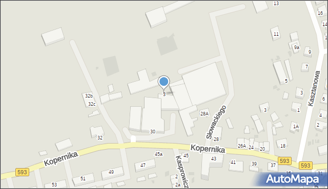 Jeziorany, Kopernika Mikołaja, 3, mapa Jeziorany