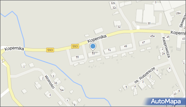 Jeziorany, Kopernika Mikołaja, 53, mapa Jeziorany