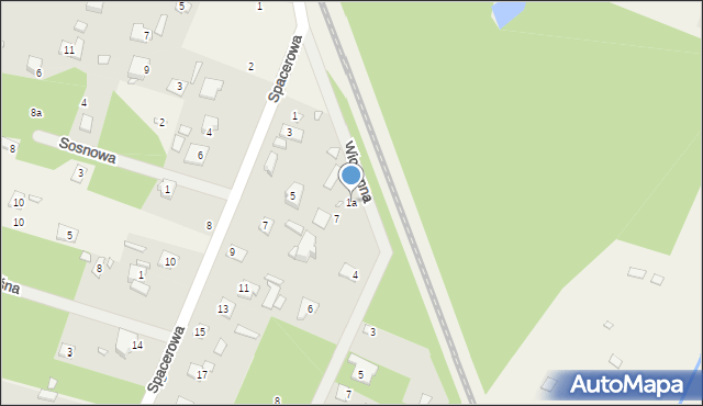 Jeziórko, Kolejowa, 1a, mapa Jeziórko