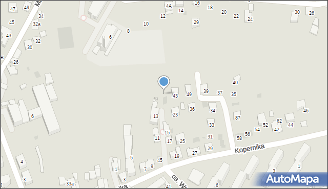 Jordanów, Kopernika Mikołaja, 14, mapa Jordanów