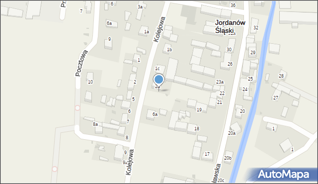 Jordanów Śląski, Kolejowa, 4, mapa Jordanów Śląski