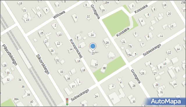 Józefów, Konopnickiej Marii, 13, mapa Józefów