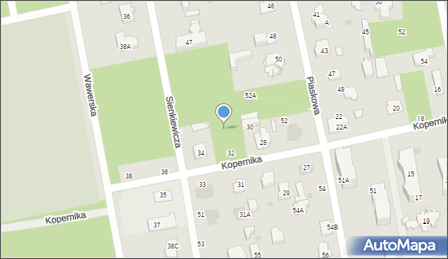 Józefów, Kopernika Mikołaja, 32b, mapa Józefów