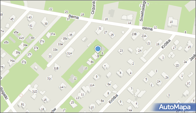 Józefów, Kormoranów, 8, mapa Józefów