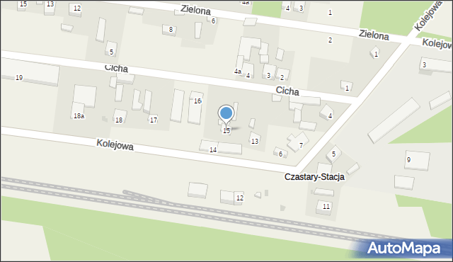 Józefów, Kolejowa, 15, mapa Józefów