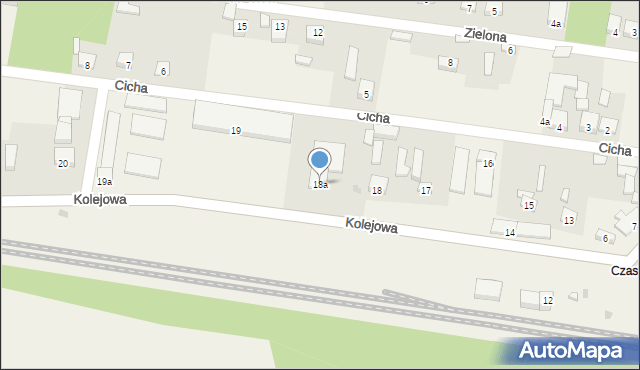 Józefów, Kolejowa, 18a, mapa Józefów