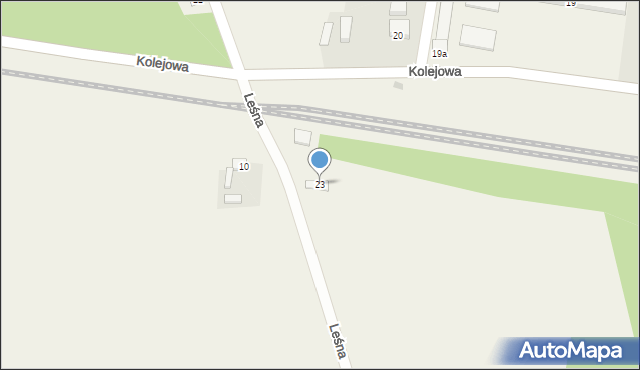 Józefów, Kolejowa, 23, mapa Józefów