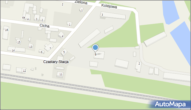 Józefów, Kolejowa, 9, mapa Józefów