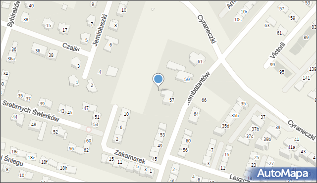 Julianów, Kombatantów, 57d, mapa Julianów