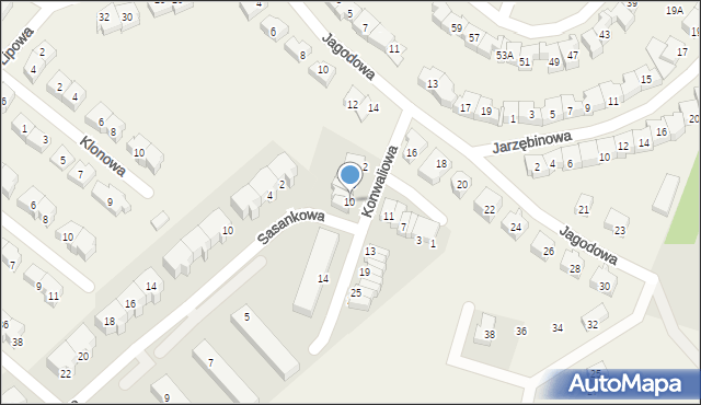 Juszkowo, Konwaliowa, 10, mapa Juszkowo