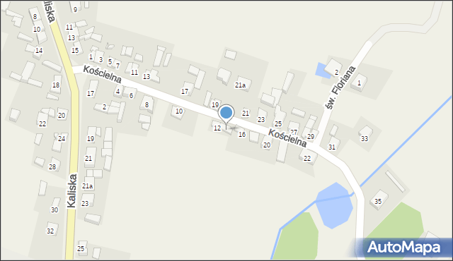 Kaczanowo, Kościelna, 14, mapa Kaczanowo