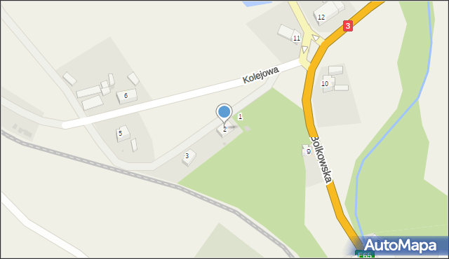 Kaczorów, Kolejowa, 2, mapa Kaczorów