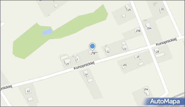 Kaczyce, Konopnickiej Marii, 17B, mapa Kaczyce