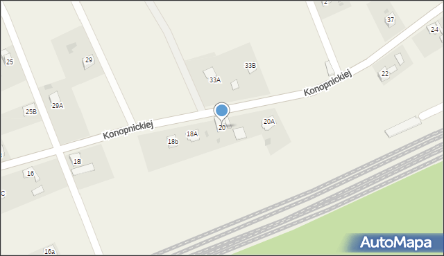 Kaczyce, Konopnickiej Marii, 20, mapa Kaczyce