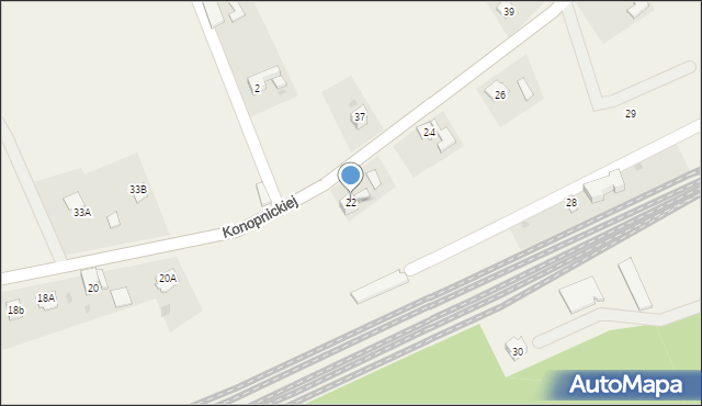 Kaczyce, Konopnickiej Marii, 22, mapa Kaczyce
