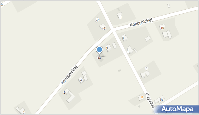 Kaczyce, Konopnickiej Marii, 6a, mapa Kaczyce