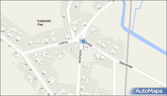 Kadłub, Kolejowa, 2, mapa Kadłub