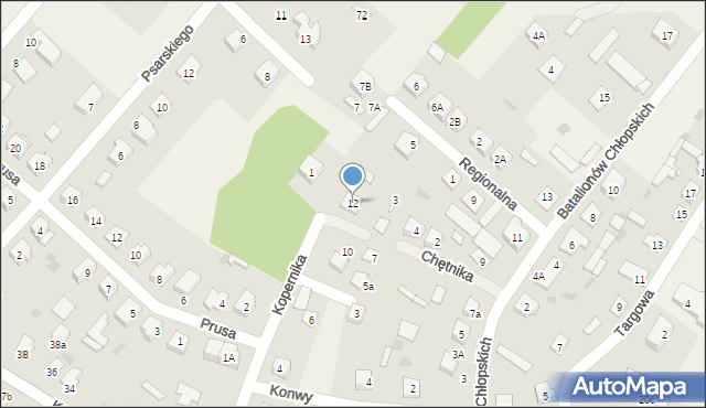 Kadzidło, Kopernika Mikołaja, 12, mapa Kadzidło